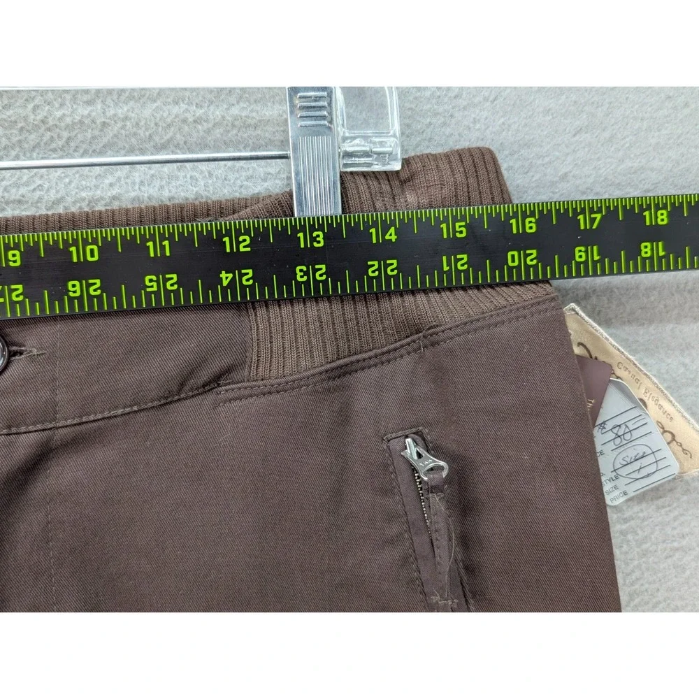 Mod-O-Doc Pants Casual Elegance Womens Sz 1 Ankle Zip Loungewear Zip Pockets NWT